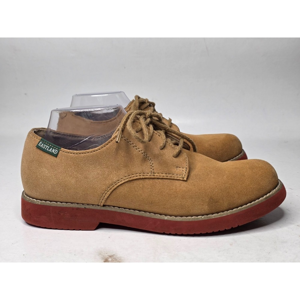 Eastland Buck Shoes Men's 7.5 D Brown Suede Casual Oxford Dress Comfort Lace Up